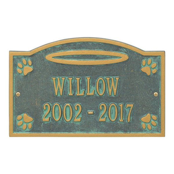 Angel In Heaven Pet Verde Dedication Plaque